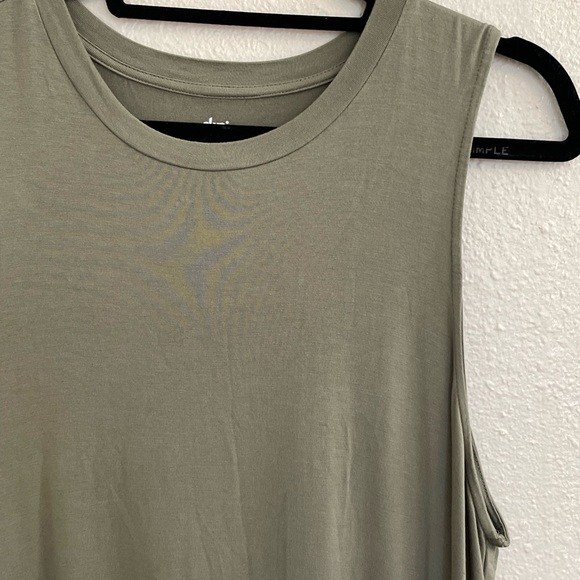 Stretchy Jersey Tank Midi Swing Dress - Picture 3 of 7